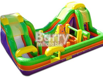 Good price wholesale outdoor inflatable obstacle course combo slide for sale BY-OC-005